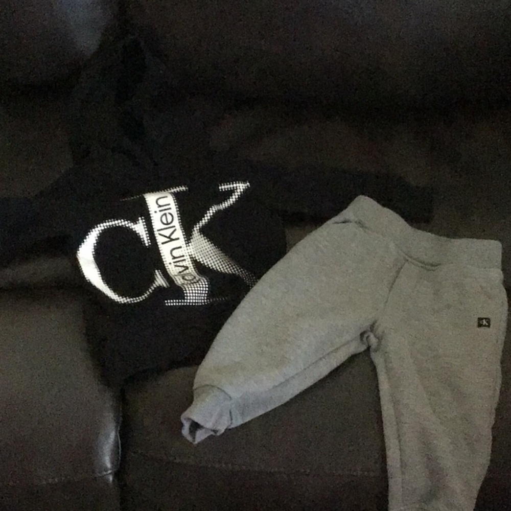 Calvin Klein Black and Gray Joggers Relaxed Fit